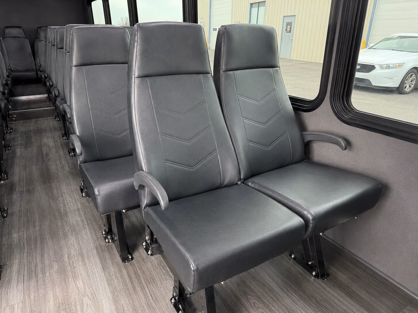 hempstead 15 passenger minibus inside