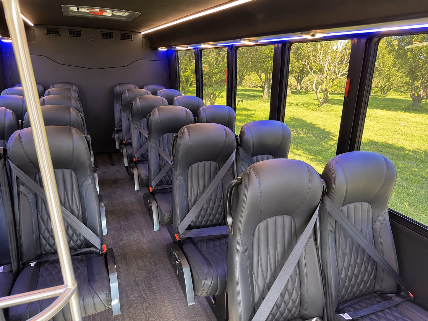 hempstead 15 passenger minibus interior