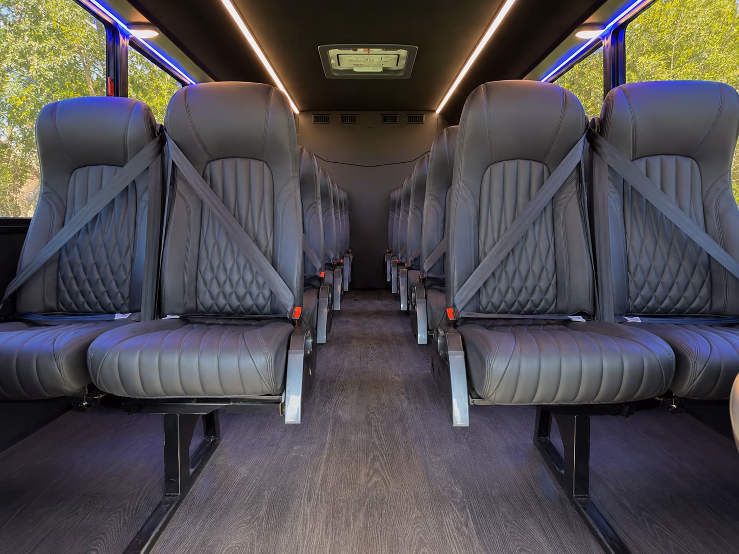 hempstead 18 passenger minibus interior