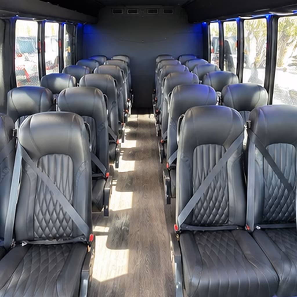 hempstead 25 passenger minibus interior