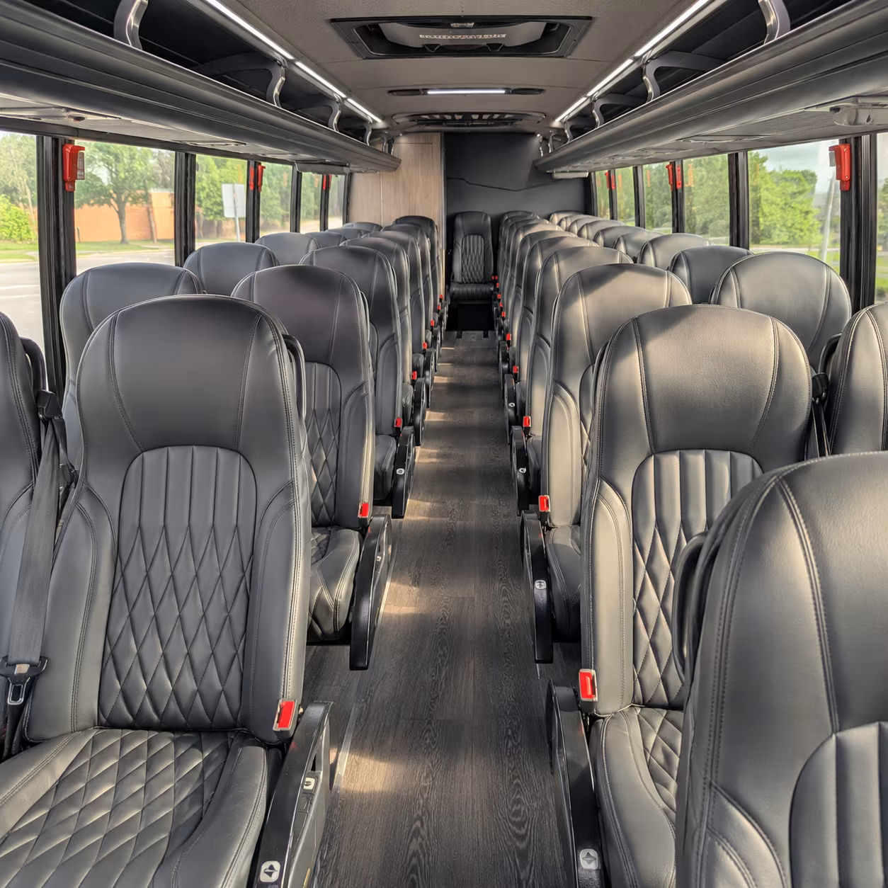 hempstead 28 passenger minibus interior