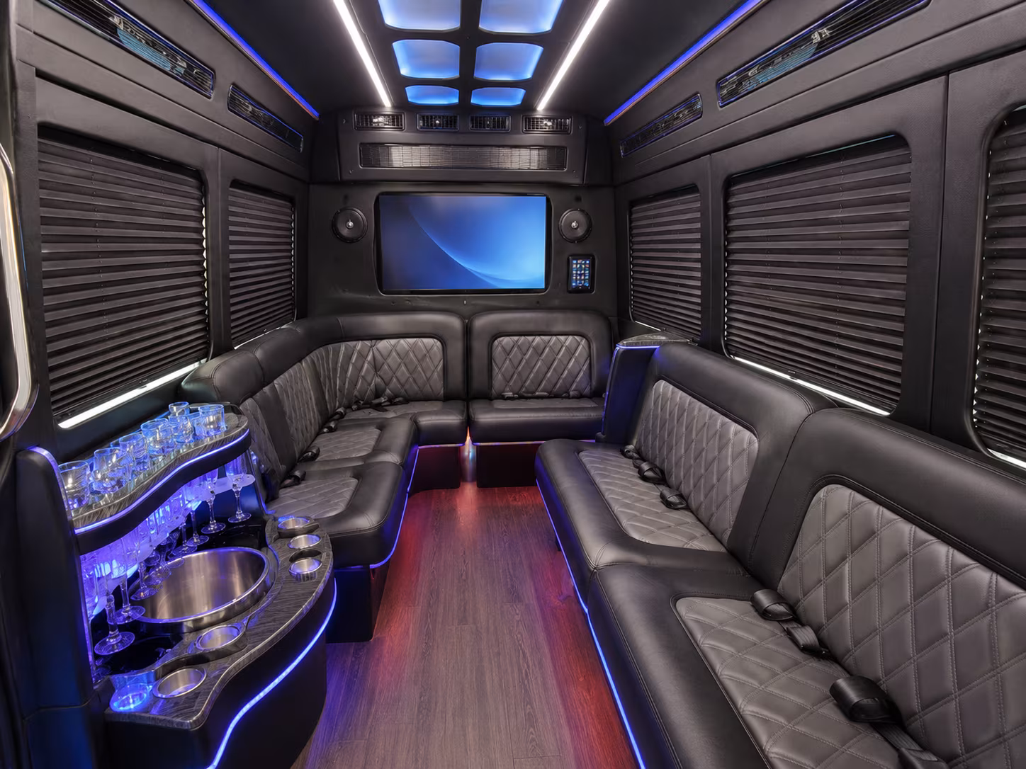 hempstead 56 passenger charter bus interior
